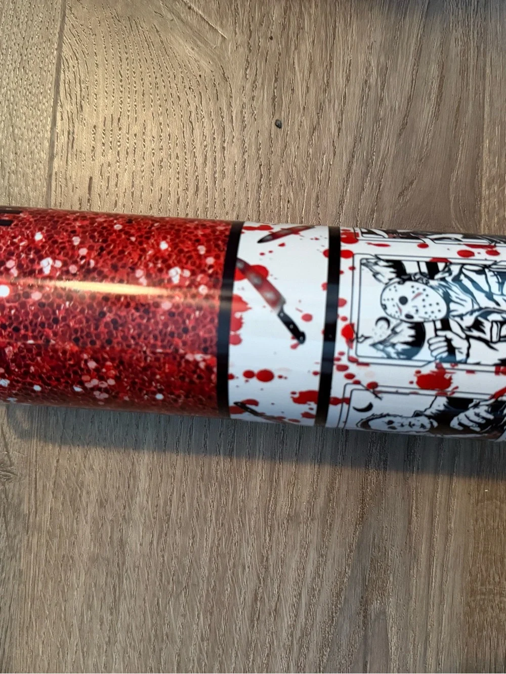 Red Glitter Horror Party Popper - Home Party Supplies